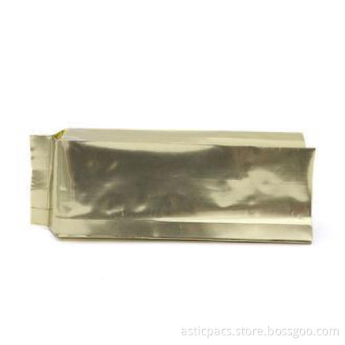 Laminated Plastic Heat Seal Foil Gusset Coffee Packaging Ba